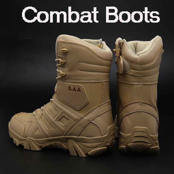 Fashion Mens Desert Combat Boots Nonslip Hiking Shoes Outdoor Army