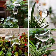butterfly, flamingo, transparentglas, selfwatering