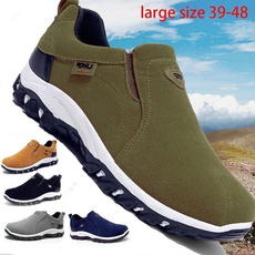 Men Fashion Brand Waterproof Hiking Shoes Leather Outdoor Sneakers for Men Flat Sport Casual Shoes non-slip cilmbing shoes