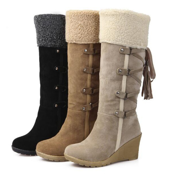 wedge snow boots