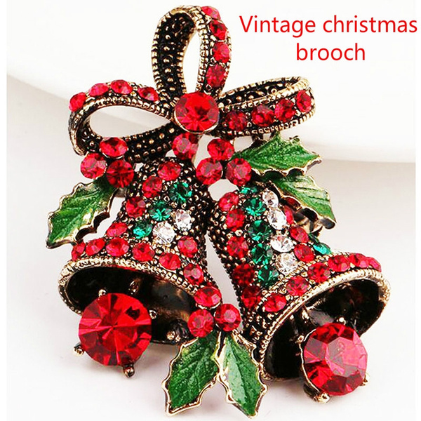 Vintage christmas deals pins and brooches