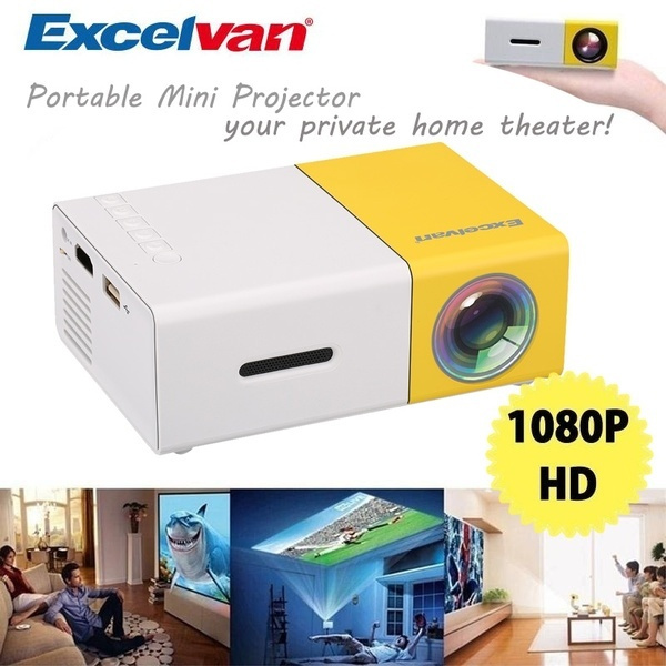 Excelvan YG300 Home Mini Projector 320 x 240P Support 1080P AV USB