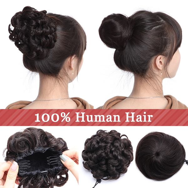 Human hair outlet scrunchie