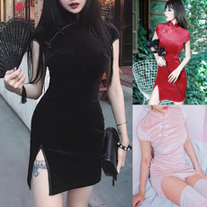 Goth, Sexy Dress, Chinese, Vintage