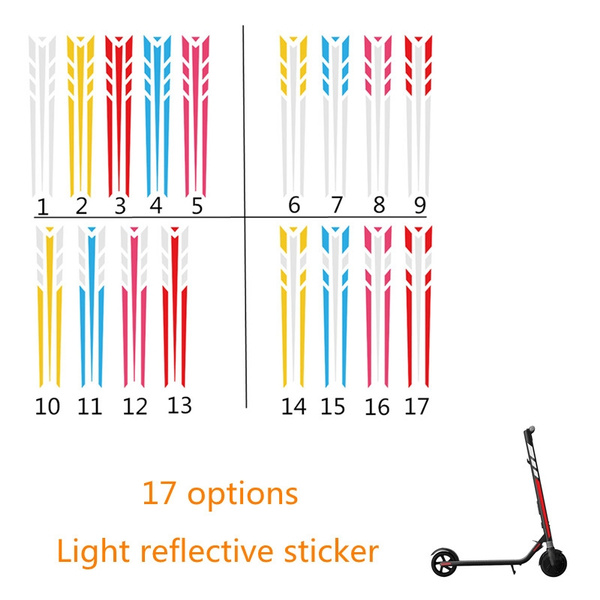 Light Reflective Sticker Decals Warning Strip for Ninebot Segway ES1 ES2 ES3 ES4
