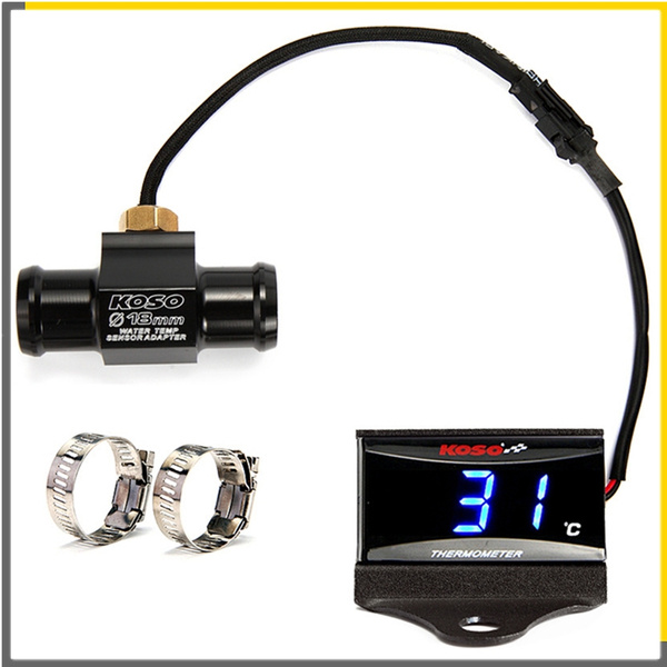 Motorrad Wasser Temperatur Messer Universal Digital Led-anzeige Koso Meter  Für Yamaha MT 07 NMAX BWM Thermometer Sensor Adapter - AliExpress