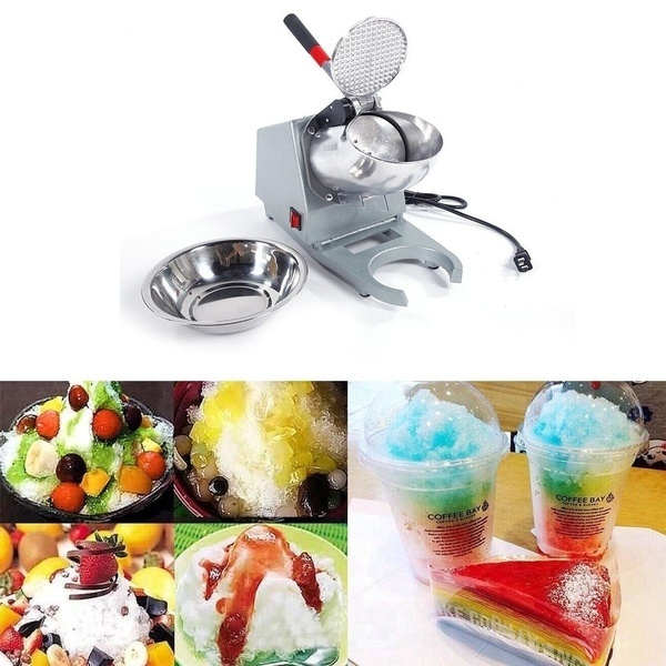 Commercial Electric 143lbs Snow Cone Ice Shaver Maker Machine Ice Crusher Sliver 