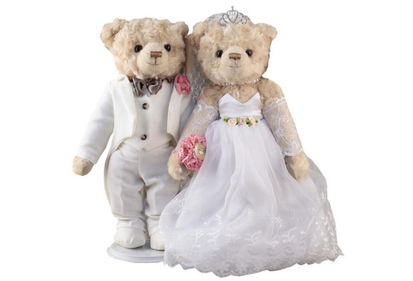 bride & groom teddy bears