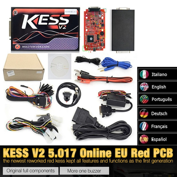 KESS V2 V5.017 EU Red PCB No Token Limited ECM Titanium ECU programming  tool