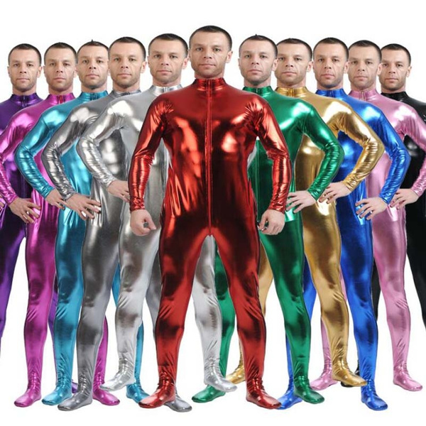 12 Colors Men Tight Fitting Bodysuit 