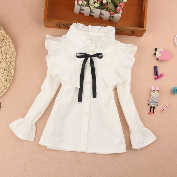 girls frilly blouse