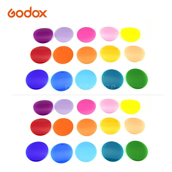 Godox V-11C Color Filters Kit Color Gels Filters 15 Different
