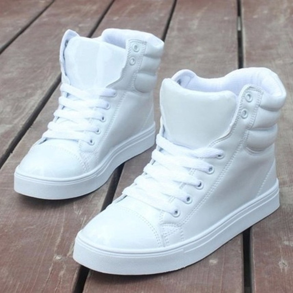 COOLBRAT Couple's Patent Leather Sport Sneaker Dancing Hip-pop Shoe Non ...