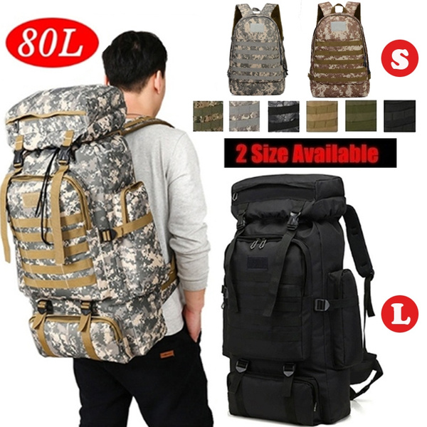 camo camping backpack