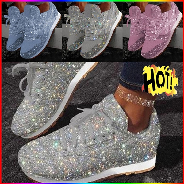 Sequin hot sale running shoes