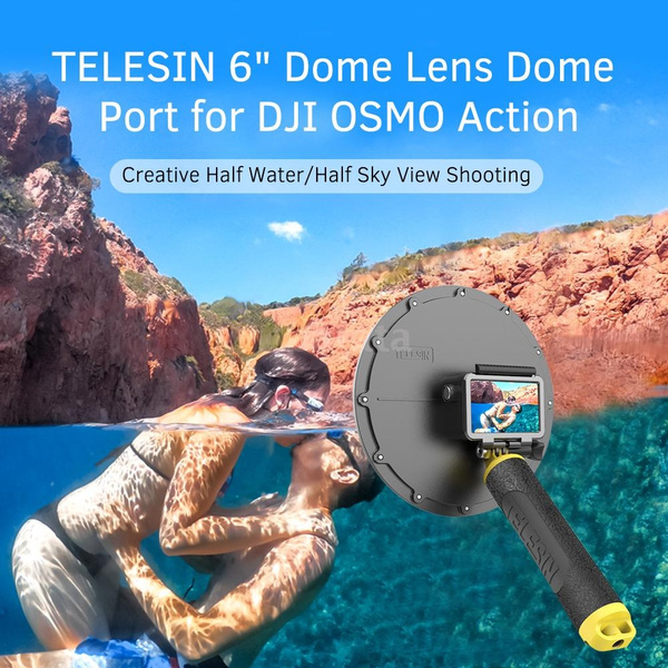 TELESIN Diving Waterproof Housing Case Transparent Cover for DJI Osmo Action 