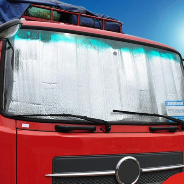 Foldable Jumbo Extra Large Sun Shade Truck Van Car Windshield Visor Block Cover