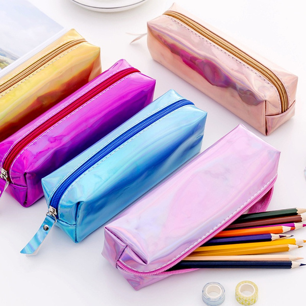 Large Capacity Pencil Pouch Portable Pen Bag Cute Cosmetic Bag Transparent  Pencil Case Holder For Middle High School College Student (pink) | Fruugo NO