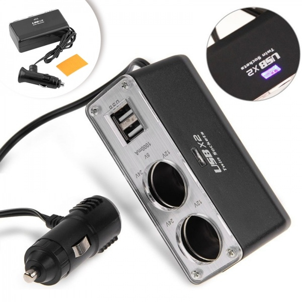 dual port cigarette lighter adapter