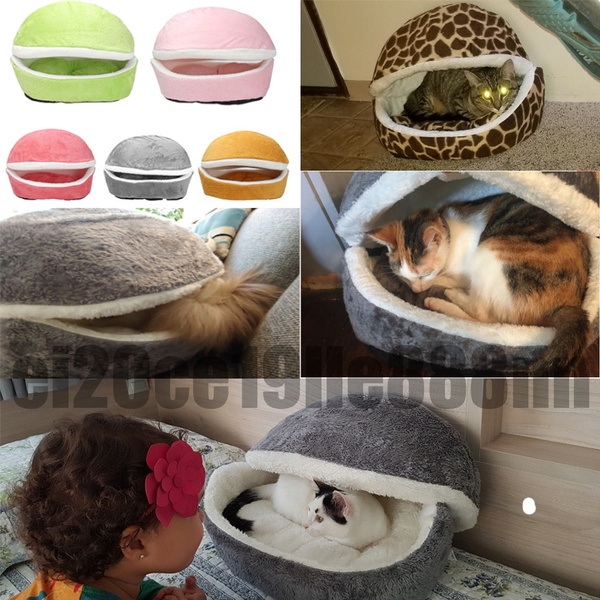 hamburger cat bed