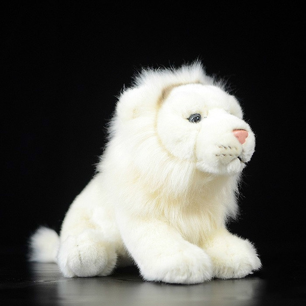 White lion stuffed deals animal