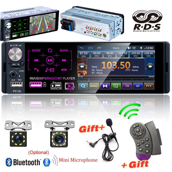 4.1 Inch 1 Din Rádio Do Carro Bluetooth HD Audio Autoradio Support