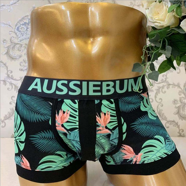 Couple Underwear Low Waist Cotton Printed Beach Wind Panties Low Waist ...