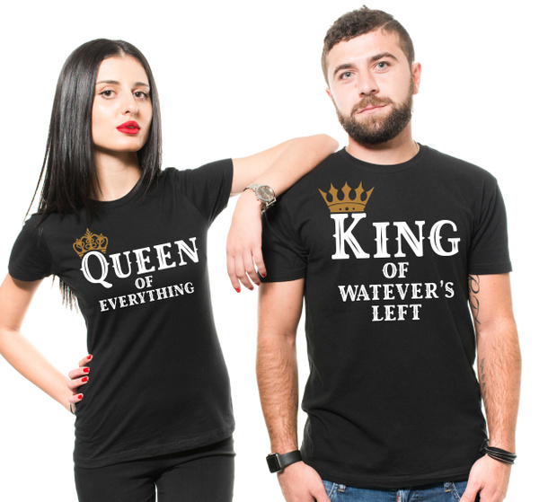 Queen Shirts Couple Husband Wife Girlfriend Boyfriend Matching Gift Tee | Wish