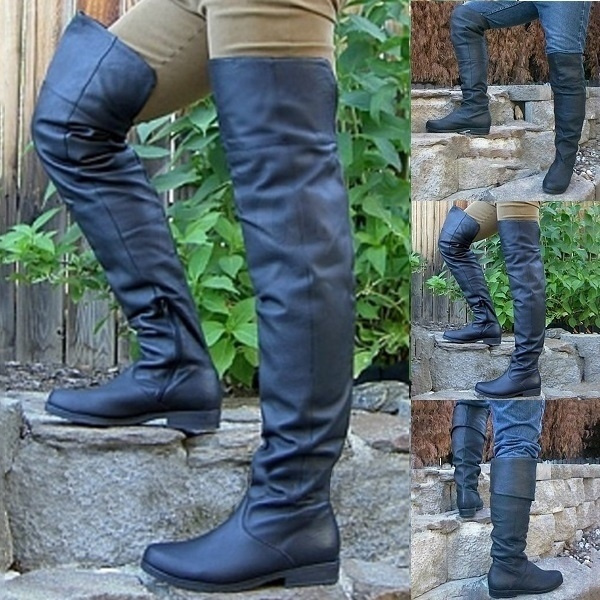 men's over the knee leather boots