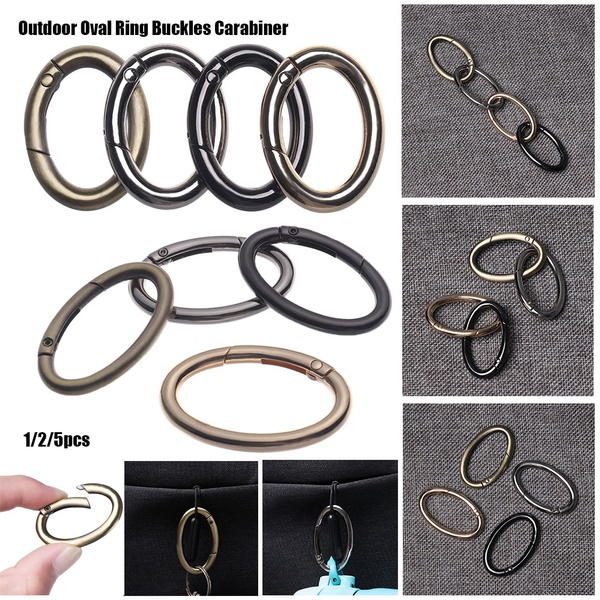 Accessories Spring Oval Rings Handbags Clips Outdoor Carabiner Bag Belt Buckles 