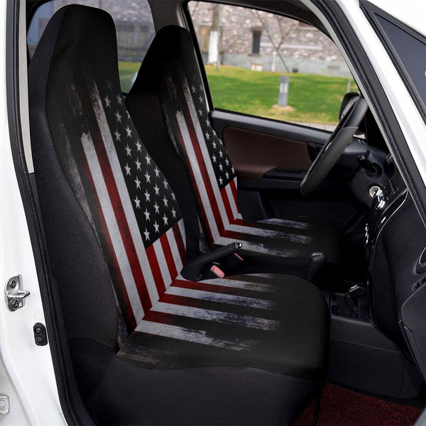 American Flag Front Car Seat Covers Set Vehicle Protector Mat Wish - American Flag Car Seat Covers
