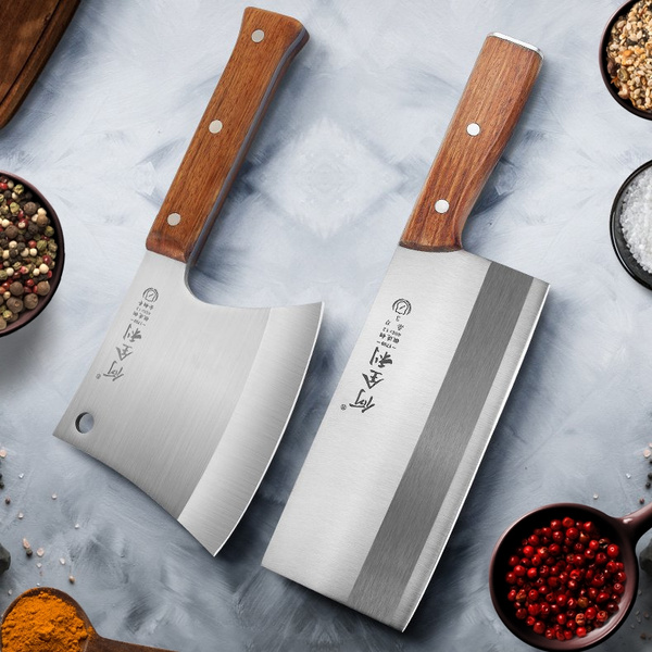 Professional Choper Axe Kitchen Knife Set Butcher Knife Sets Chef Knife  Kitchen Knife Sharp Blade Cleaver Slicer Stainless Steel Kitchen Knives