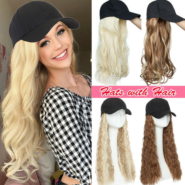 Corn Hair Piece Cap with Curly Hair Wig 