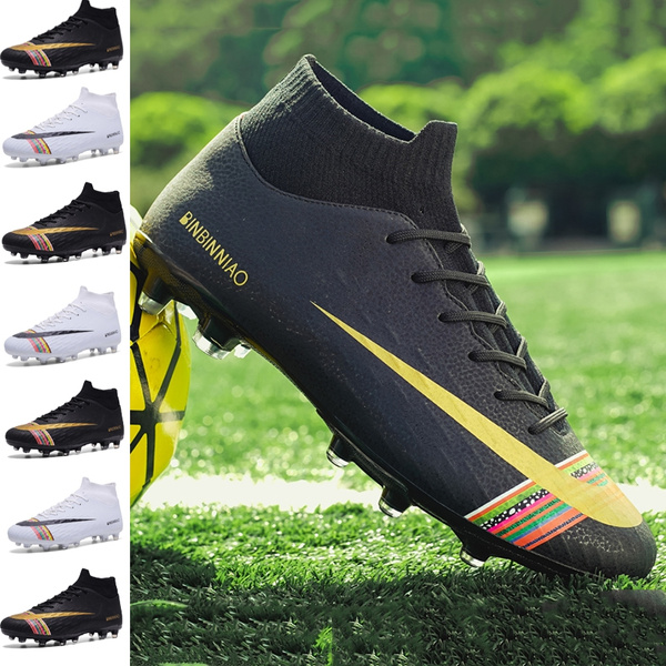 Men/Kids Breathable And Waterproof Football Boots Outdoor Soccer Cleats