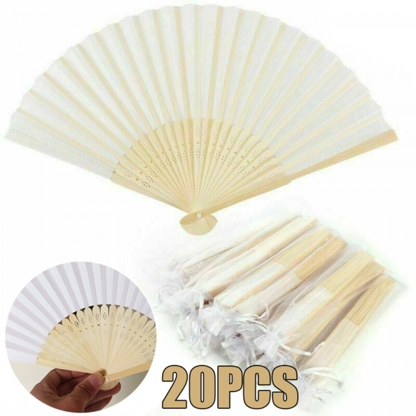 blank hand fans