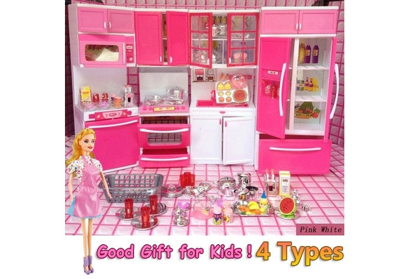 Barbie dollhouse kitchen clearance set