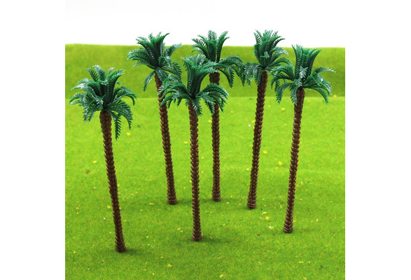40 pcs HO or OO scale Coconut Palm Trees 90mm #M004 
