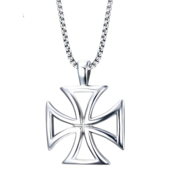 Men's maltese cross on sale necklace