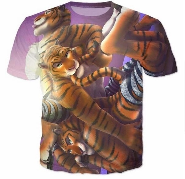 BGtomato New arrival popular Tiger print t shirt men hot sale