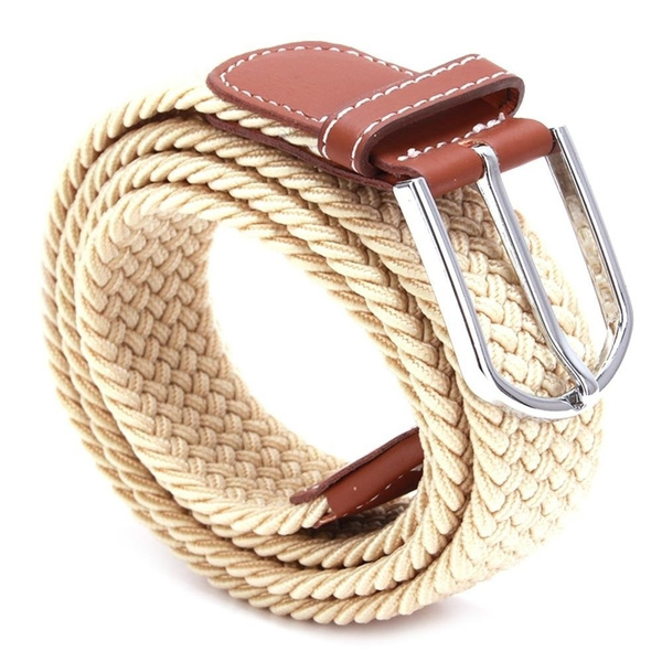 Cintura Uomo In Tela Canvas Con Fibbia A Spillo - Sportiva, Casual, Nera, Regolabile - Foto 2