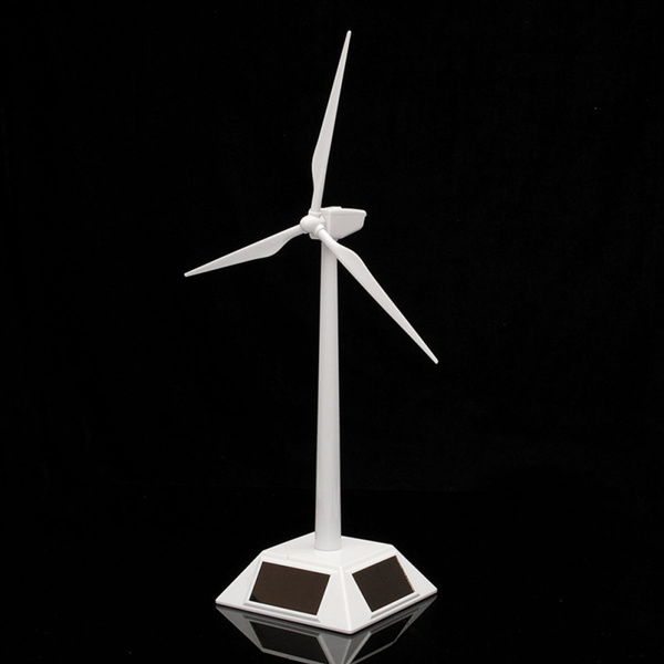 Wind Turbine ABS Pl Science Toy Desktop Modell-Solarbetriebene Windmühlen 