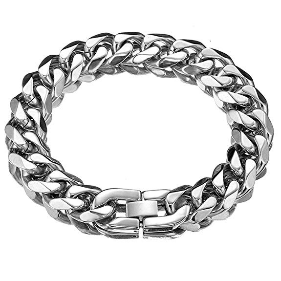 Cuban Link Chain Adjustable Choker with 
