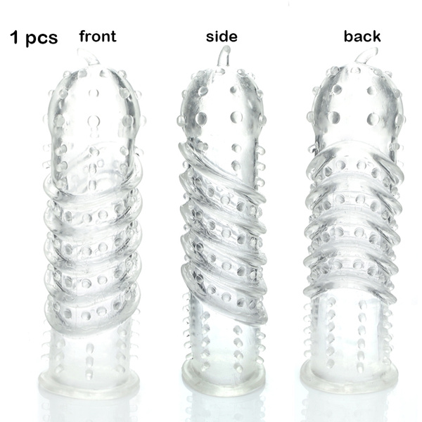 1 pcs Condoms Men Special Condoms Latex Condoms Sensitive Reusalbe Spik Dotted Ribbed Condoms