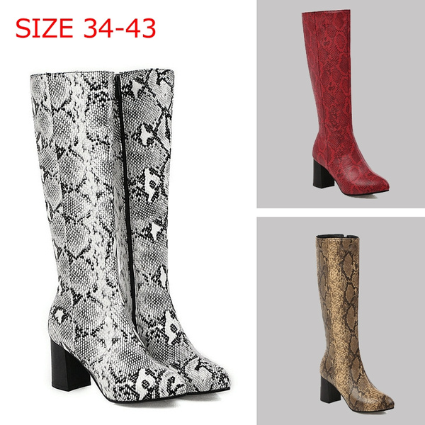 office ladies knee high boots