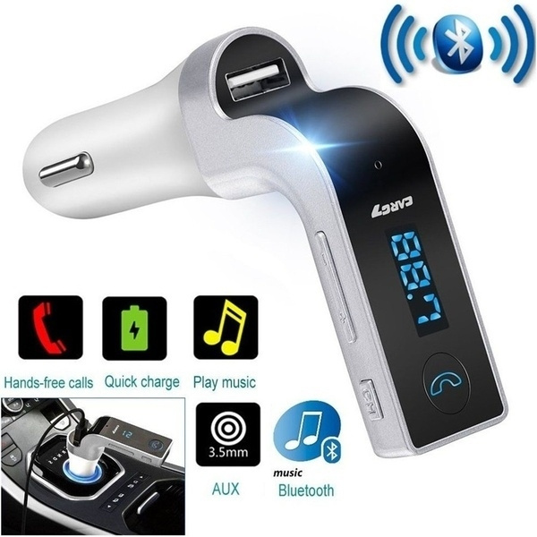 G7 Hands-free Bluetooth Car Kit FM Transmitter USB Charger Adapter MP3 Player G7 Hands-free Bluetooth Car Kit FM Transmitter USB Charger Adapter MP3 Player