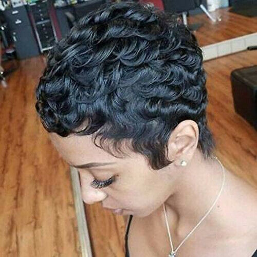 Human hair 2025 pixie wigs