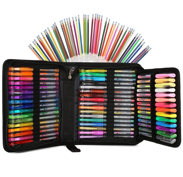 Glitter Gel Pens Glitter Pen with Case for Adults Coloring Books