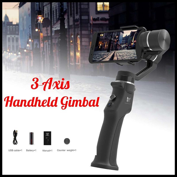 Capture 3 Axis Handheld Gimbal Stabilizer For Smartphone Iphone Gopro Action 