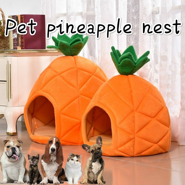 pineapple dog bed large