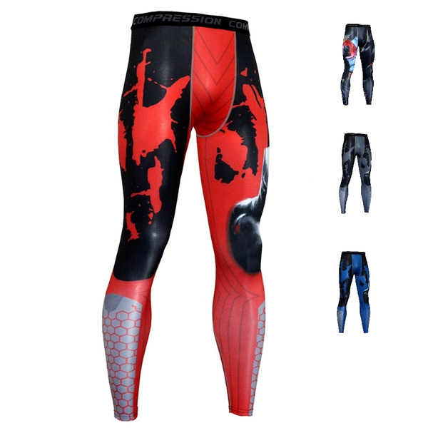 Compression Pants Baselayer Running Tights Mens Sports Cool Dry